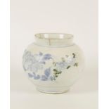 A KOREAN BLUE AND WHITE JAR