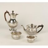 A VICTORIAN THREE PIECE TEA SET