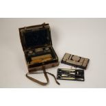 A VICTORIAN TRAVELLING VANITY SET