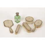 A FIVE PIECE DRESSING TABLE SET