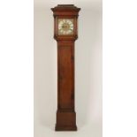 AN OAK-CASED LONGCASE CLOCK