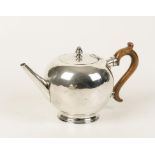 A GEORGE I SCOTTISH BULLET TEAPOT,