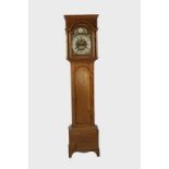 A GEORGE II MAHOGANY EIGHT DAY LONGCASE CLOCK