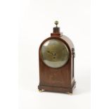 A REGENCY MAHOGANY BRACKET CLOCK