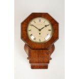 WILLIAM YOUNG, LONDON: A DROP DIAL ROSEWOOD WALL CLOCK