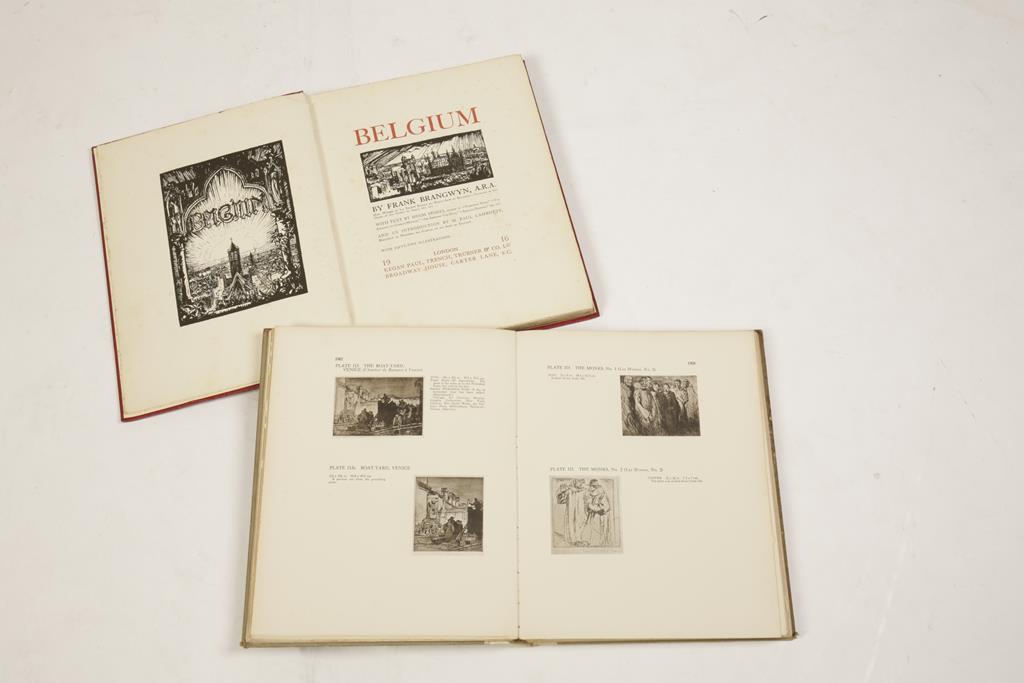 •"THE ETCHINGS OF FRANK BRANGWYN, R.A." A catalogue raisonne by W. Gaunt'