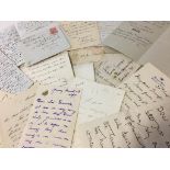 A COLLECTION OF HANDWRITTEN AND SIGNED LETTERS, including 19th century and later political