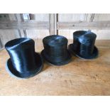 A BLACK SILK TOP HAT by White, and another similar by Scott & Co. (2)