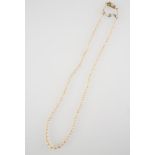 A GRADUATED CULTURED PEARL NECKLACE