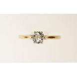 A DIAMOND SOLITAIRE RING