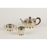 A THREE PIECE TEA SET