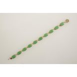 A JADEITE BRACELET