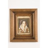 CONTINENTAL SCHOOL, 19th century A miniature study of a lady