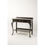 AN INDIAN EBONISED SERVING TABLE