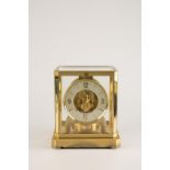 JAEGER-LE COULTRE: A GILT BRASS CASED ATMOS CLOCK