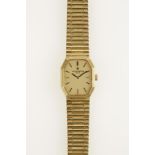 VACHERON CONSTANTIN: A LADIES 18CT YELLOW GOLD WRISTWATCH