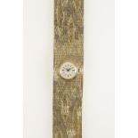 A LADIES 18CT YELLOW GOLD WRISTWATCH