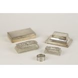 A RECTANGULAR INKWELL by Asprey & Co