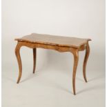 GILLOWS OF LANCASTER: A BURR WALNUT CENTRE TABLE