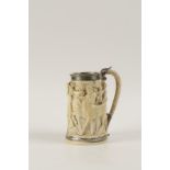 A NORTH EUROPEAN IVORY TANKARD