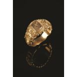 THE NELSON-HALLOWELL RING: A YELLOW GOLD MEMORIAL RING