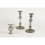A MATCHED PAIR OF VICTORIAN CANDLESTICKS