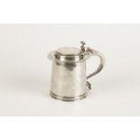 A WILLIAM AND MARY LIDDED TANKARD