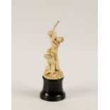 AFTER GIAMBOLOGNA: A CARVED IVORY SCULPTURE