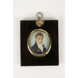 ENGLISH SCHOOL, 19th century A portrait miniature of a gentleman