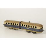 AN INGAP (ITALIAN MADE) CLOCKWORK GAUGE 0 ARTICULATED RAIL CAR