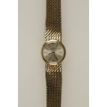 A LADIES YELLOW GOLD WRISTWATCH