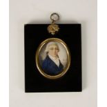 ENGLISH SCHOOL, 19th century An oval painted miniature study of Captain Carlton RN