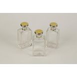A SET OF THREE DRESSING TABLE BOTTLES