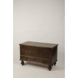 A CHARLES II OAK MULE CHEST