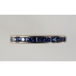 A SAPPHIRE ETERNITY RING