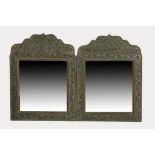 A PAIR OF INDIAN WALL MIRRORS