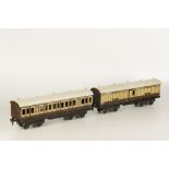 A MARKLIN (MAERKLIN) G1 LNWR LITHOGRAPHED EIGHT-WHEEL ENGLISH OUTLINE ROLLING STOCK