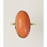 A CORAL DRESS RING