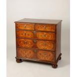 A QUEEN ANNE WALNUT AND MARQUETRY CHEST OF DRAWERS