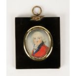 ENGLISH SCHOOL, 19th century A painted portrait miniature of a gentleman
