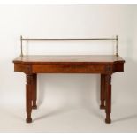 A VICTORIAN MAHOGANY SERVING TABLE