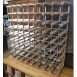 A SIXTY FOUR BOTTLE WINE RACK