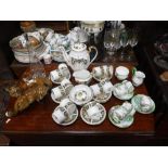 A QUANTITY OF AYNSLEY COFFEE WARE and similar items