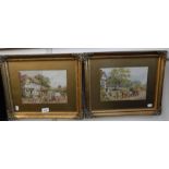 H HAMMOND: A pair of Victorian watercolours of country scenes