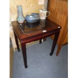 A CHINESE HARDWOOD OCCASIONAL TABLE, 20" wide