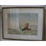 HENRY BURDON RICHARDSON, 1826-1874: 'Sailing in a Swell', watercolour