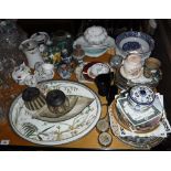 A 1930S CORONA CHILD'S PART TEA SET with 'Poor Bunny Bobtail' and a collection of ceramics and