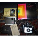 A SMALL COLLECTION OF PHOTOGRAPHIC EQUIPMENT including a Polaroid Square Shooter 2 Land Camera and