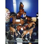 A COLLECTION OF BESWICK HORSES