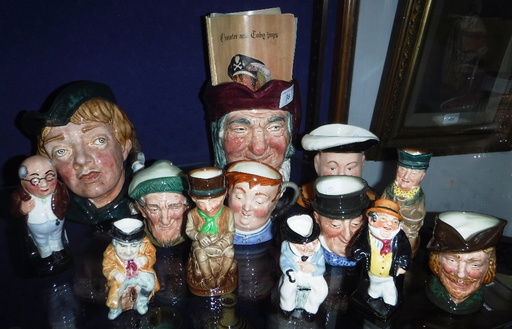 A COLLECTION OF ROYAL DOULTON CHARACTER JUGS, to include 'Dick Whittington', other similar makes and